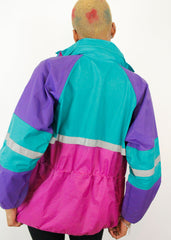 Vintage Euro Hike Bright Colour Block 90s Casual Jacket