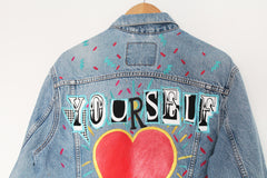 Love Yourself Vintage Denim Jacket