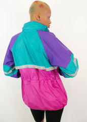 Vintage Euro Hike Bright Colour Block 90s Casual Jacket