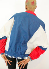 Vintage RE Sport 80s Nautical Colour block Festival Jacket