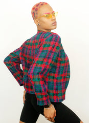 Vintage ST Michael 80s Bright Check Jacket