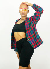 Vintage ST Michael 80s Bright Check Jacket