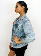 Vintage Acid Wash Lee Cotton Denim Jean Jacket
