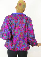 Vintage LAVON Mosaic Pattern 00s Shell Festival Jacket