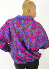 Vintage LAVON Mosaic Pattern 00s Shell Festival Jacket